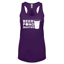 Racerback Beer Pong Master Womens Tank Top