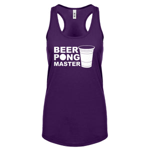 Racerback Beer Pong Master Womens Tank Top