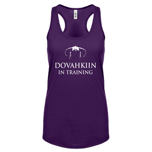 Dovahkiin in Training Womens Racerback Tank Top