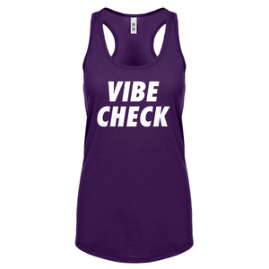 VIBE CHECK Womens Racerback Tank Top
