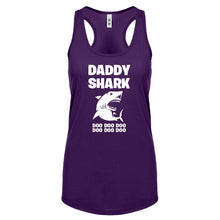 Daddy Shark Womens Racerback Tank Top