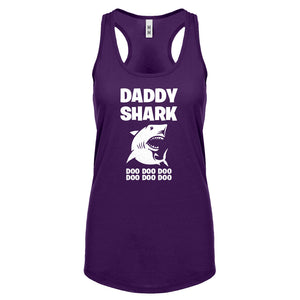 Daddy Shark Womens Racerback Tank Top