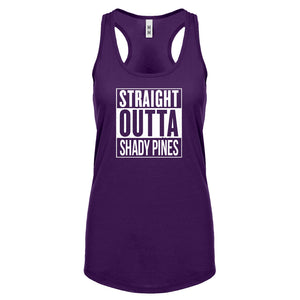 Racerback Straight Outta Shady Pines Womens Tank Top