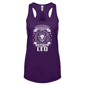 Racerback Leo Astrology Zodiac Sign Womens Tank Top