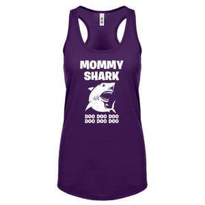 Mommy Shark Womens Racerback Tank Top