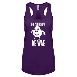 Racerback Do You Know De Wae Womens Tank Top