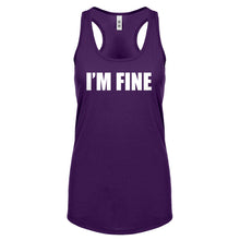 I'm Fine Womens Racerback Tank Top