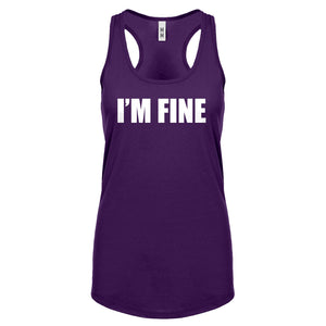 I'm Fine Womens Racerback Tank Top