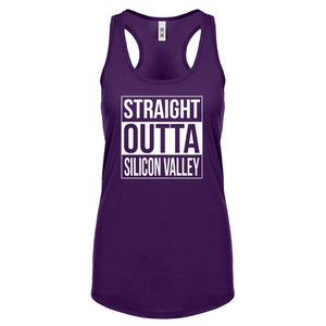 Racerback Straight Outta Silicon Valley Womens Tank Top