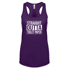 Straight Outta Toilet Paper Womens Racerback Tank Top