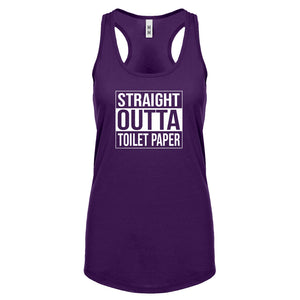 Straight Outta Toilet Paper Womens Racerback Tank Top