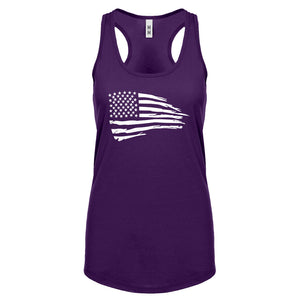 American Flag Womens Racerback Tank Top