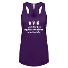 Racerback So My Plants can have a Better Life Womens Tank Top