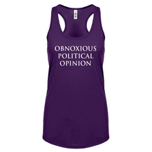 Obnoxious Political Opinion Womens Racerback Tank Top