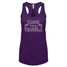 Racerback Tacos and Tequila Womens Tank Top