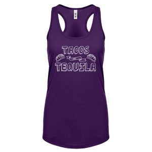Racerback Tacos and Tequila Womens Tank Top
