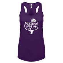 Racerback Margaritas Made Me Do It Womens Tank Top