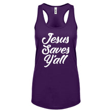 Jesus Saves Yall Womens Racerback Tank Top