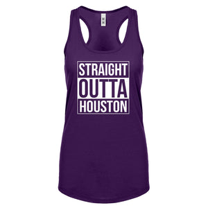 Straight Outta Houston Womens Racerback Tank Top