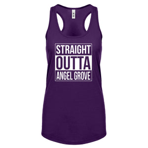 Racerback Straight Outta Angel Grove Womens Tank Top