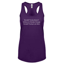 Donald Trump is an Idiot Womens Racerback Tank Top