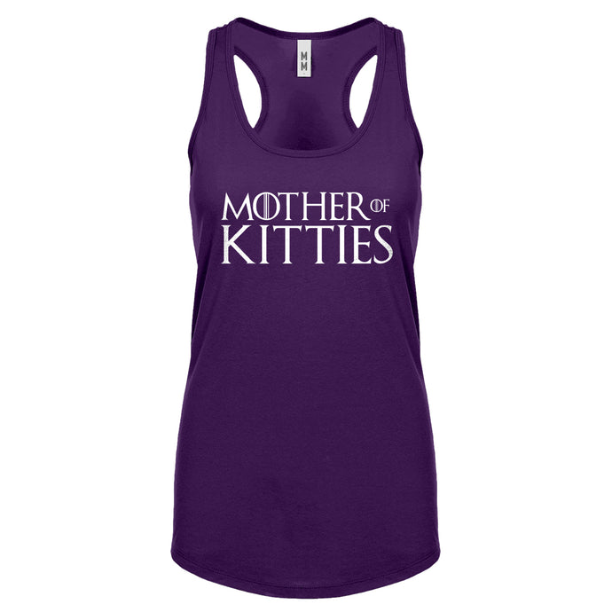 Racerback Mother of Kitties Womens Tank Top