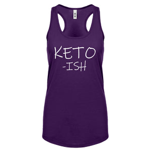 KETO -ish Womens Racerback Tank Top