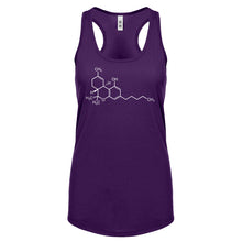 Racerback THC Molecule Womens Tank Top