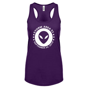 Storming Area 51 Womens Racerback Tank Top
