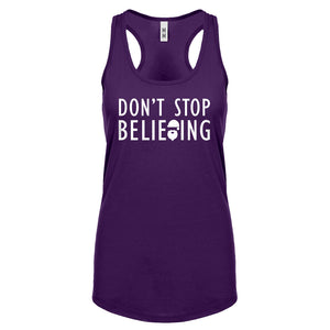 Racerback Don't Stop Believing Womens Tank Top