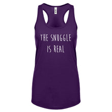 The Snuggle is Real Womens Racerback Tank Top