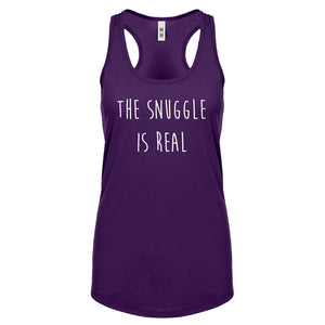 The Snuggle is Real Womens Racerback Tank Top