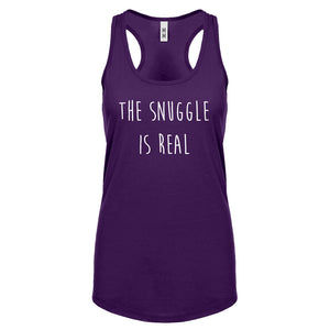 The Snuggle is Real Womens Racerback Tank Top