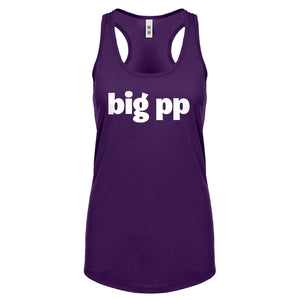 big pp Womens Racerback Tank Top