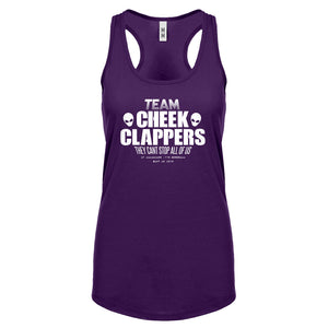 TEAM CHEEK CLAPPERS Womens Racerback Tank Top