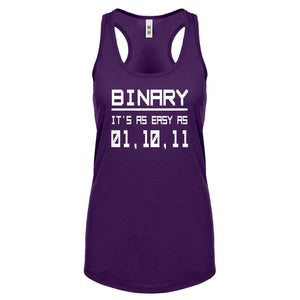 Racerback Binary Womens Tank Top