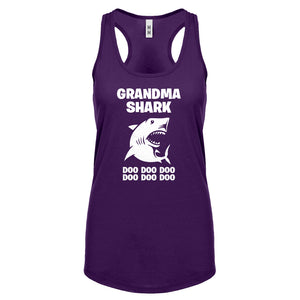 Grandma Shark Womens Racerback Tank Top