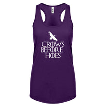 Racerback Crows Before Hoes Womens Tank Top