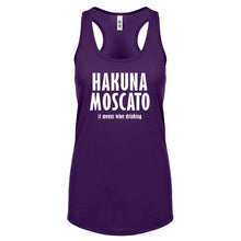 Racerback Hakuna Moscato Womens Tank Top