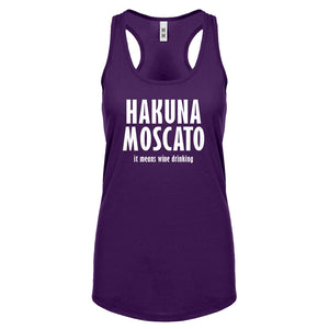 Racerback Hakuna Moscato Womens Tank Top