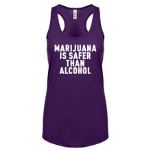 Racerback Marijuana is Safer Womens Tank Top