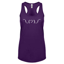 Racerback ASCII Shrug Womens Tank Top