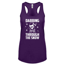 Dabbing through the Snow Womens Racerback Tank Top