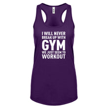 Racerback Never Break Up With Gym Womens Tank Top
