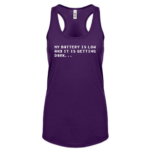 Its Getting Dark Womens Racerback Tank Top