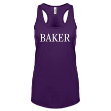 BAKER Womens Racerback Tank Top