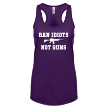 Racerback Ban Idiots Not Guns Womens Tank Top