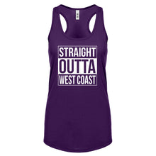 Straight Outta West Coast Womens Racerback Tank Top