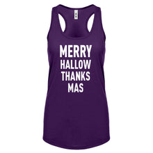 Racerback Merry Hallow Thanks Mas Womens Tank Top
