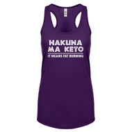 Racerback Hakuna Ma Keto Womens Tank Top